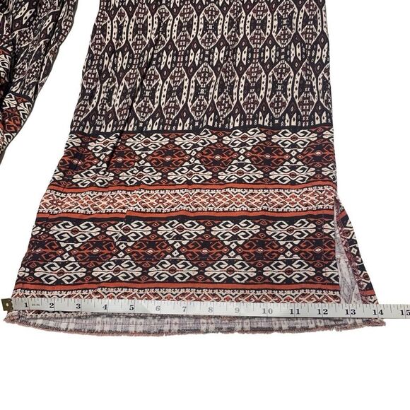 Democracy Skyrise Pull On Printed Frayed Hem Cropped Pants N0305 - Picture 7 of 9